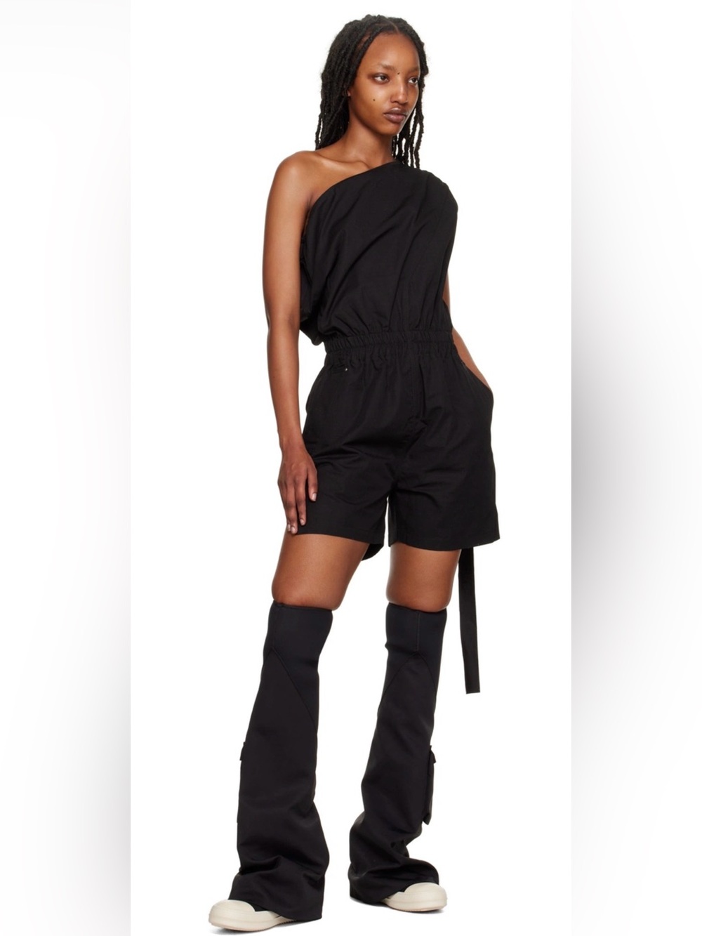 DRKSHDW Athena Bodybag Jumpsuit Romper unisex asymmetrical Black XS DS01C6525
